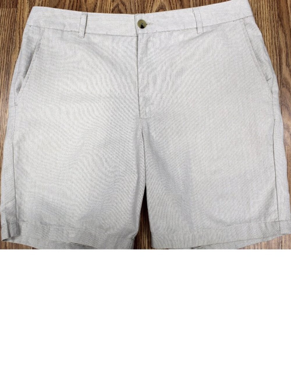 BEN SHERMAN REGULAR FIT SHORTS COTTON/POLYESTER WHEAT HERRINGBONE Sz 34